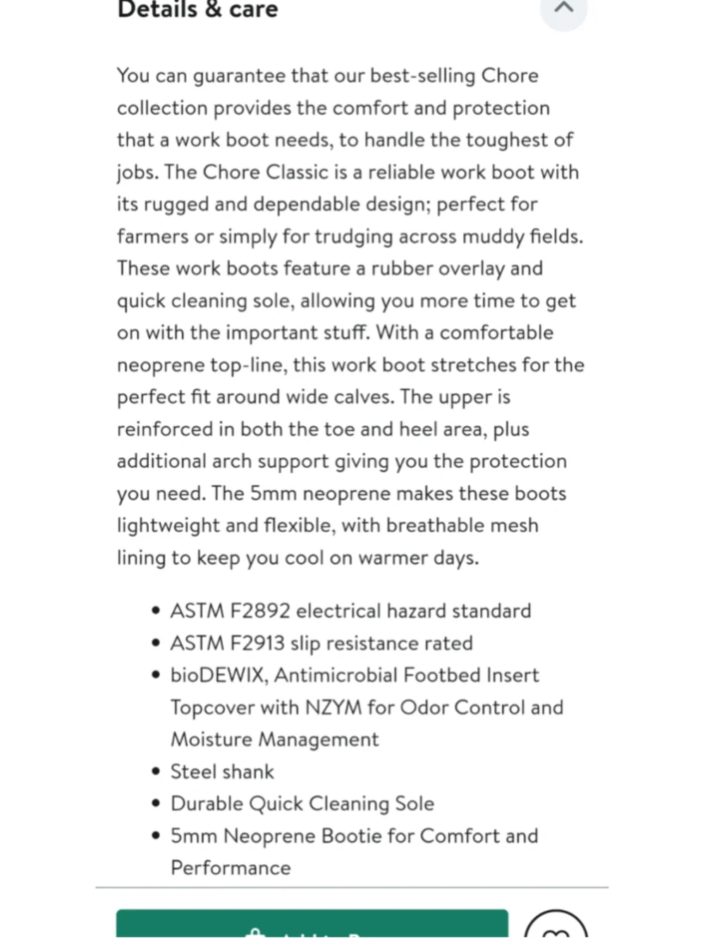 Men's The Original Muck Boot Company Chore Boots in Black size 13